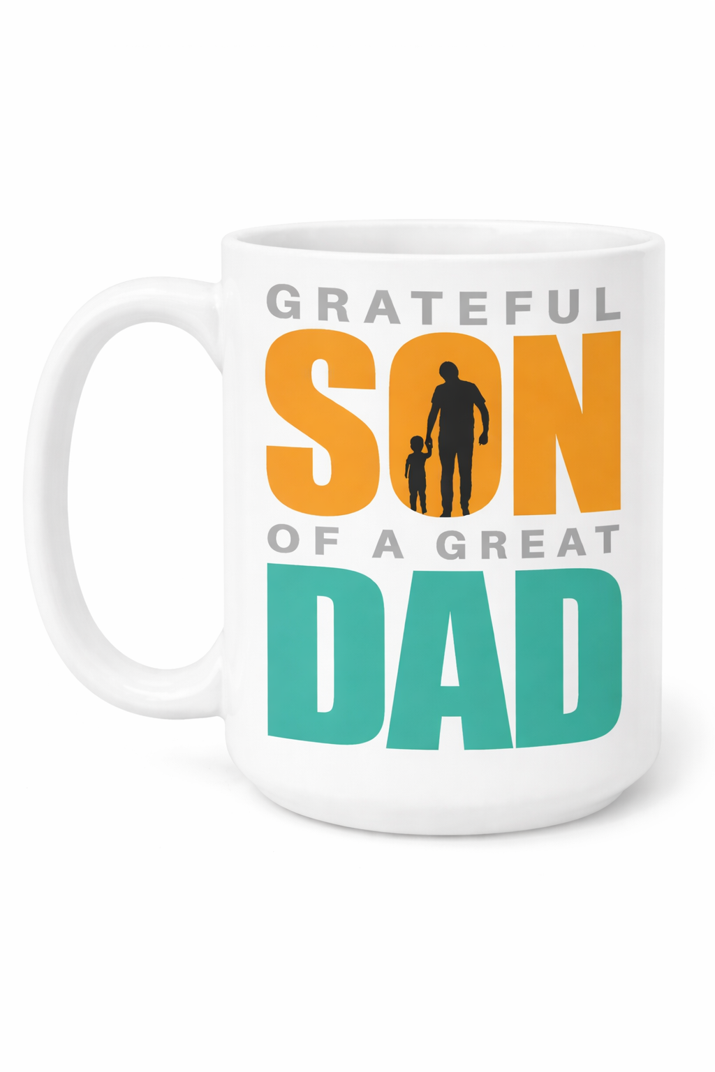 God’s Greatest Gift is my Dad (GGD) White Ceramic Mug with Color Inside (11oz, 15oz)