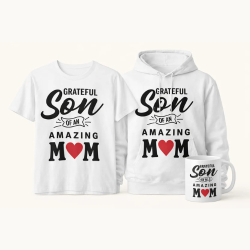 Grateful Son of an Amazing Mom (GS) Classic Gratitude Apparel Bundle