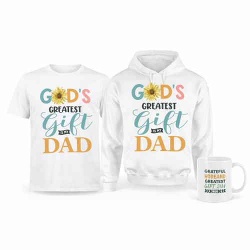 God’s Greatest Gift is my Dad (GGD) Classic Gratitude Apparel Bundle