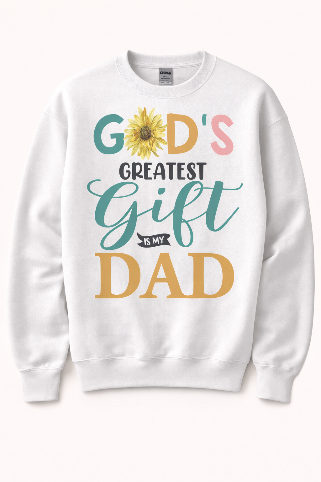 God’s Greatest Gift is my Dad Youth Sweatshirt (Gildan 18000B)