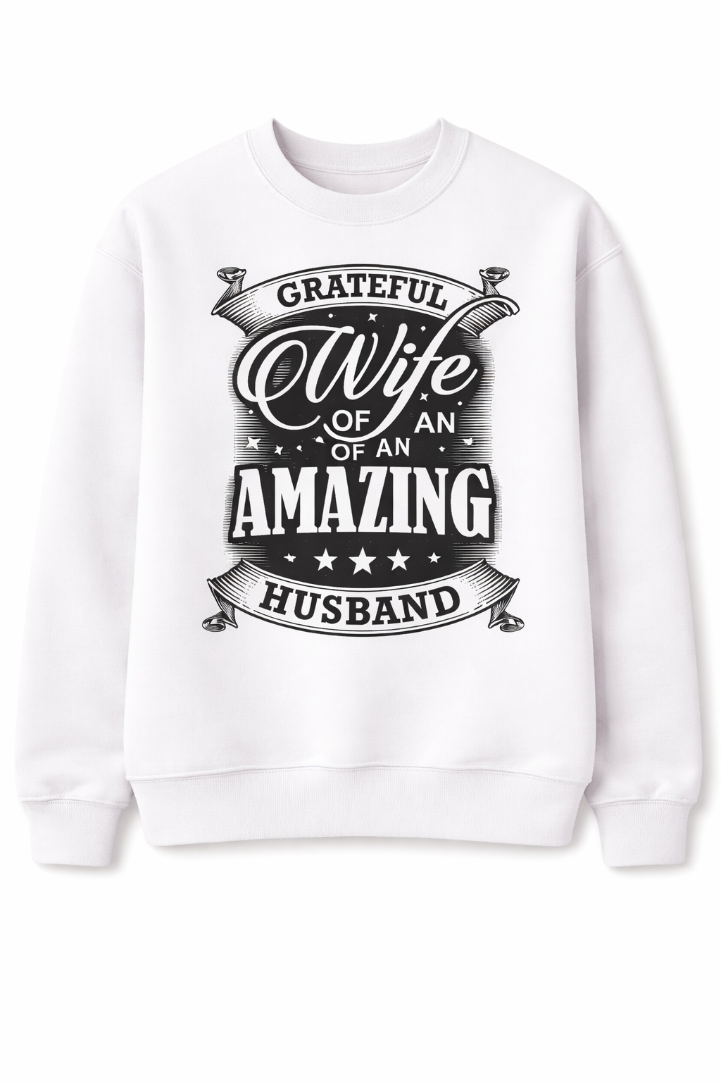 .Grateful Wife of an Amazing Husband (GW)  Premium Sweatshirt (Cotton Heritage M2480)