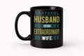 Grateful Husband of an Extraordinary Wife Black Glossy Mug (11oz, 15oz)